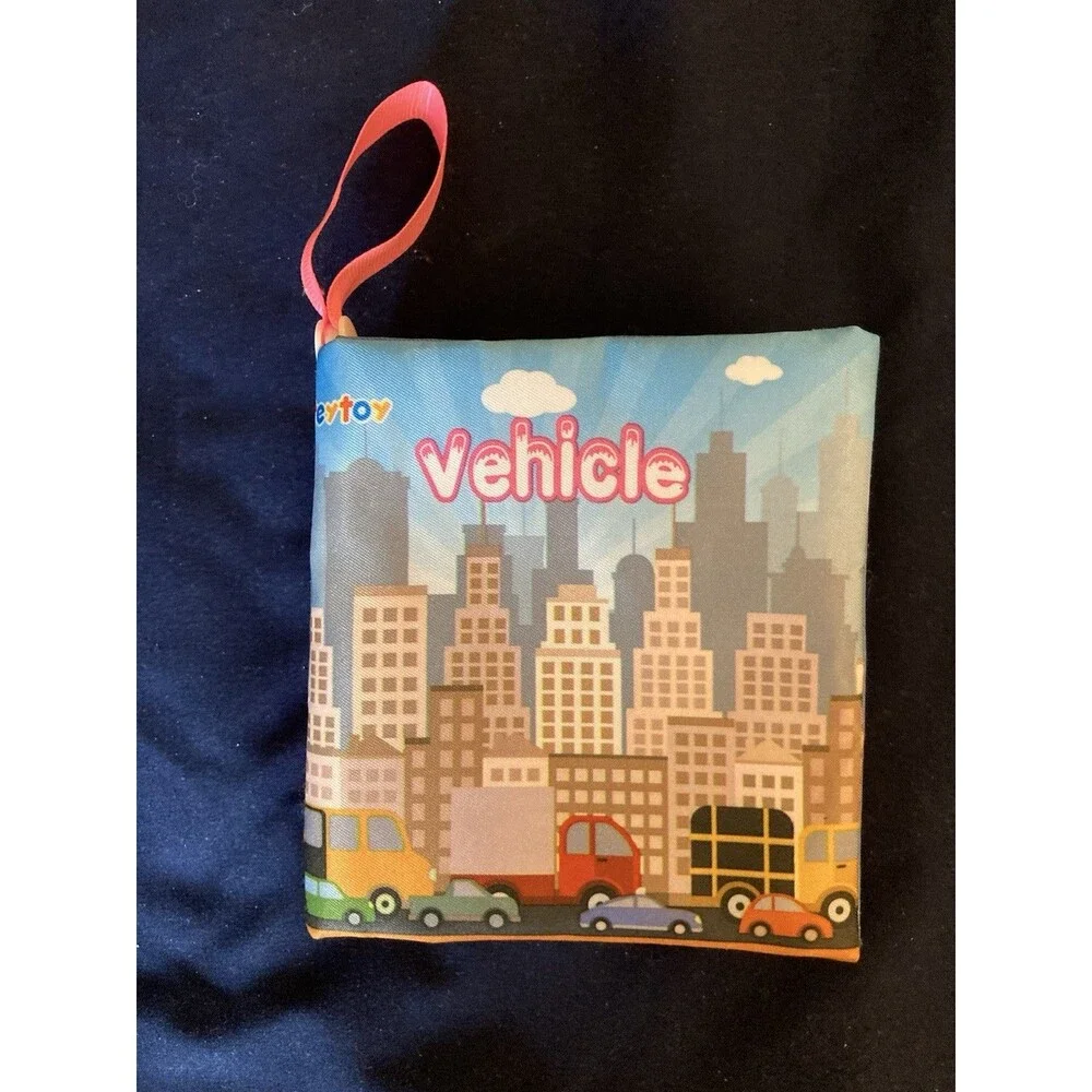Teytoy Baby Soft Cloth 6 Books Educational Activity Crinkle Rattle Squeak